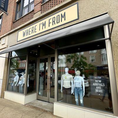 Front entrance to store