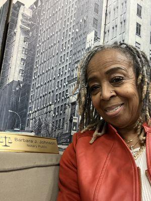 Barbara Johnson, Notary services