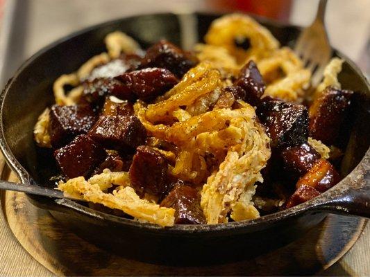 Burnt ends appetizer