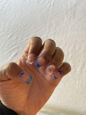 Birthday nails and gave me a discount because it's my bday