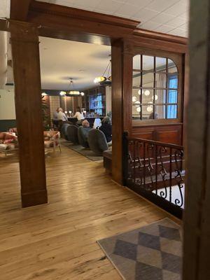 Lobby area for the hotel rooms