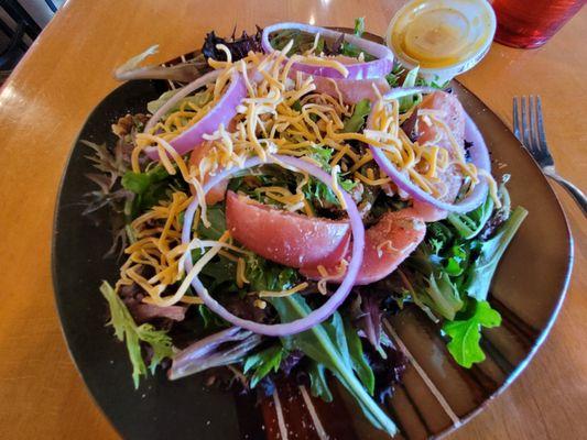 Baked Apple and Walnut Salad w/mango dressing