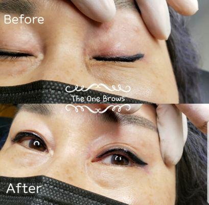 Old tattoo (not from here) cover up Eyeliner