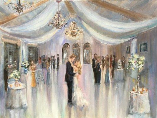 Ann Bailey Live Event Wedding Painting Atlanta First Dance