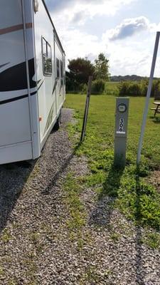 Sewer hookups are too close to the road to use while staying there.