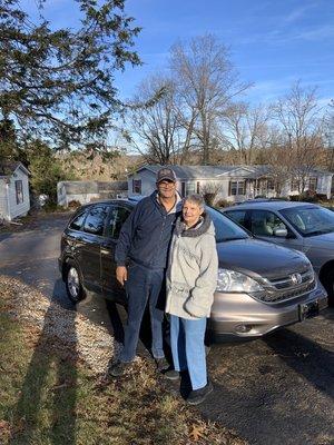 Thank you and co years Tom & Tina,Enjoy that beautiful CR-V!