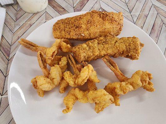2 pc cod, 5 pc shrimp