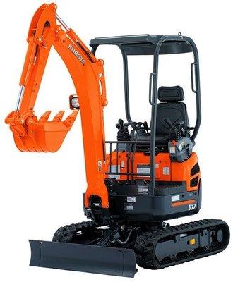 Kubota Mini Excavator 3,000 lbs weight. 12 inch bucket. 7 feet dig for rent