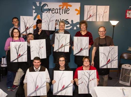 Into the Mist paint night!
