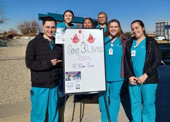 Blood Drive on campus