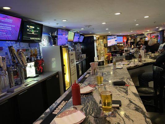 Bar area.