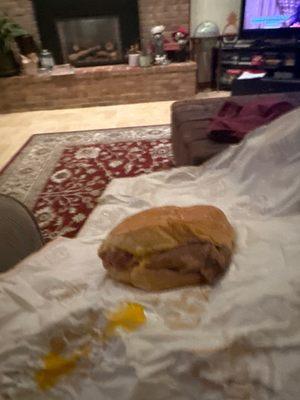 Saddest and smallest beef and cheddar I've ever had.