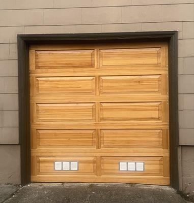 Classic wooden door in solid wood
