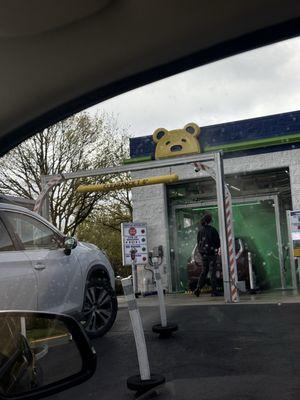 Outside car wash