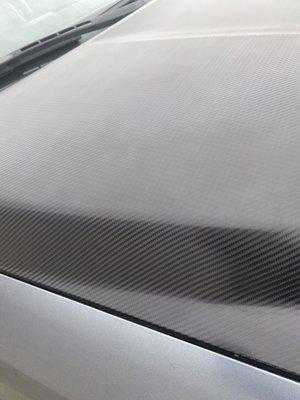 After - Carbon Fiber wrap CLOSE-UP