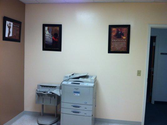 Church: painted printing room