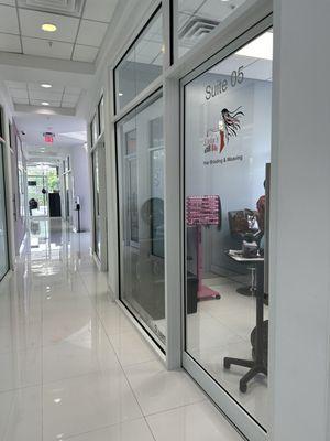 It's inside the huge plaza