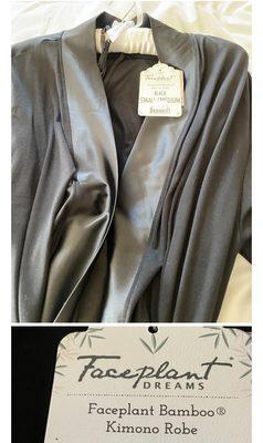 A Black Robe with Satin Trim that I just Had to Have ! So Soft !