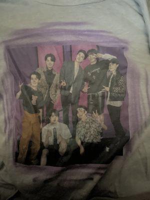 Kpop boy group BTS on my shirt