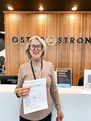 Mary improved on her DEXA!