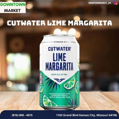 *Cutwater Lime Margarita* is now available at *Down Town Market in Kansas City, MO*! This refreshing, ready-to-drink cocktail delivers the p