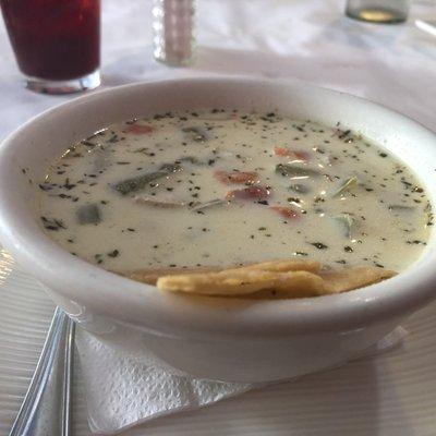 Poblano chicken chowder