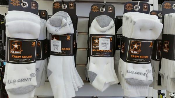 Be all you can be socks on sale.