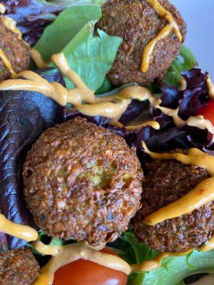 Falafel up close