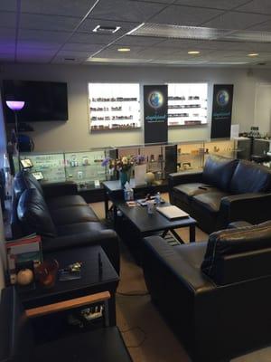 A lot of seating and perfect selection of stock in store!