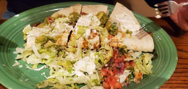 Beef fajita quesadilla