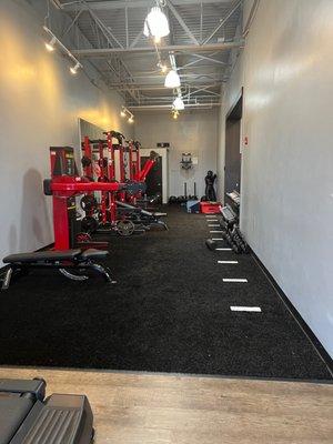 Private training area.