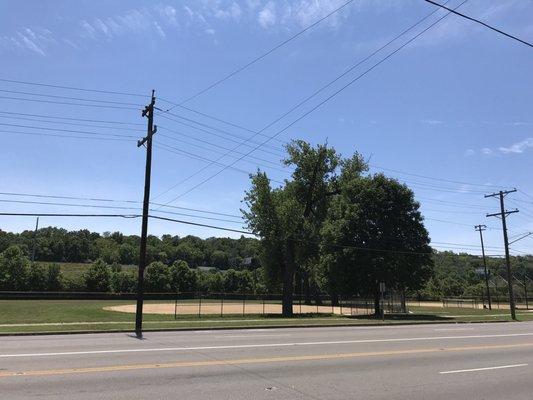 Trailway from across the street