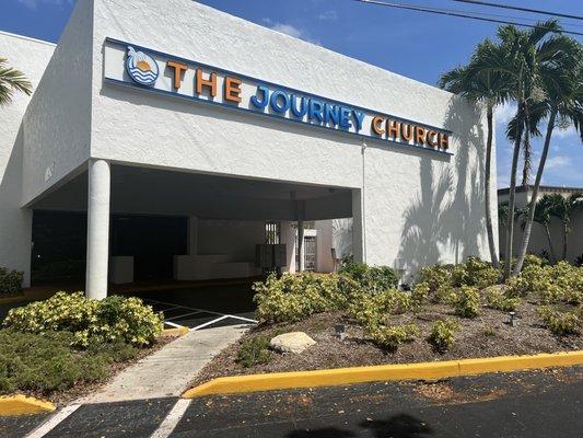 The exterior of The Journey Church. Look for our sign as you drive down NW Boca Raton Blvd.