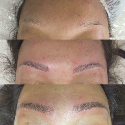 I am so beyond happy with Dina's work! I never felt more confident with my brows. Thank you so much Dina, you did miracles.