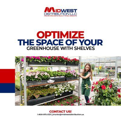 Space on your Greenhouse with shelving