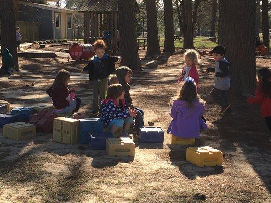 Large natural playgrounds