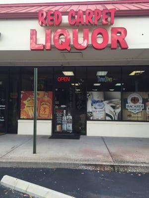 Red carpet liquor store