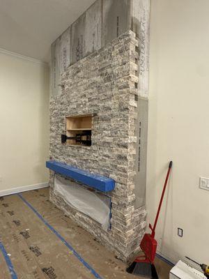 Media wall project progress