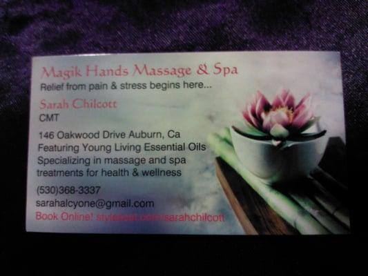 Magik Hands Massage and Spa by Sarah Chilcott