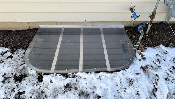 New window well cover installed by Well Covered Window Wells