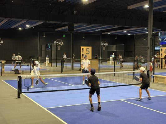 Anna Bright and Hayden Patriquin against Picklr Juniors