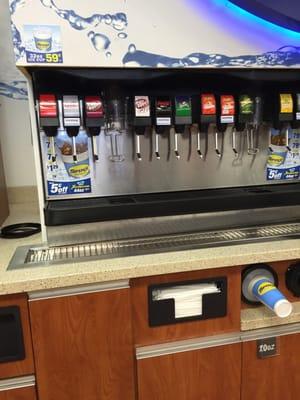 They don't compete with QT. drinks are .79c for a small cup. :(