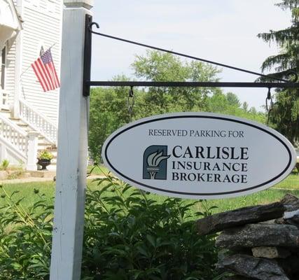 My office sign _ Carlisle Insurance Brokerage