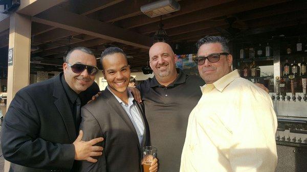 After the funeral services. Across the street