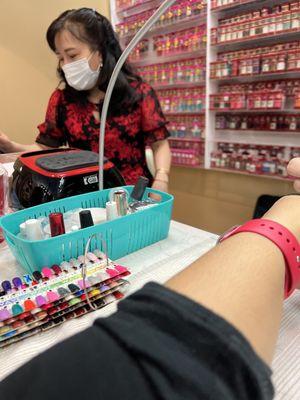 This lady talked crap about my nails. I'm mixed with Vietnamese and was able to speak back at her in the same language.