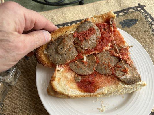 Terrible meatball sub.