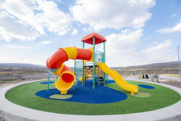 Build a playground that's safe and kids will love with very little maintenance year round.