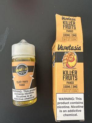 This is the juice bought from the shop, box is the same but the label on the bottle is different and crooked on the bottle