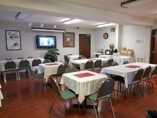 breakfast and conference area