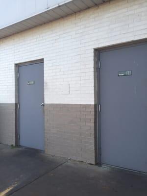 Bathrooms are outside